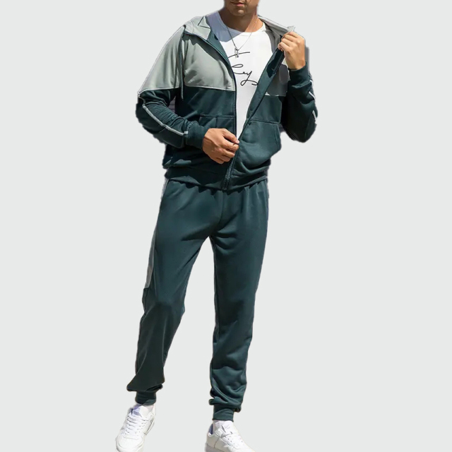Customized Sweatshirt Sets Sports Sweat Suit Men Jogging Suits Fleece Hoodie 2 Piece Track Suit