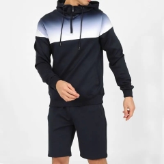 Men's Summer Hoodie Set Sweatshirt Shorts Gym Shorts Sets For Men Short Set