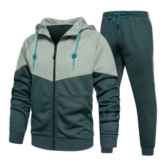 Customized Sweatshirt Sets Sports Sweat Suit Men Jogging Suits Fleece Hoodie 2 Piece Track Suit