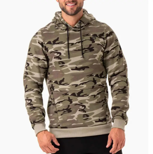 Manufacturers Cotton Polyester Acid Washed Custom Logo Printing Fitness Gym Slim Fit Hoodies For Men