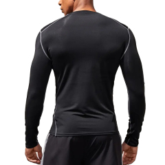 Custom Mens New Workout Tops Long Sleeve Slim Fit Dry Fit Compression Shirt Running T Shirt For Gym