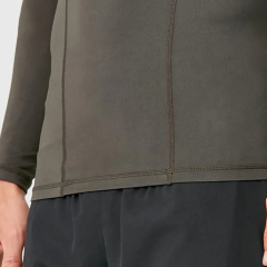 High Quality Dry Fit Men Fitness Compression Muscle Fit Gym Polyester Sports Long Sleeve T Shirt