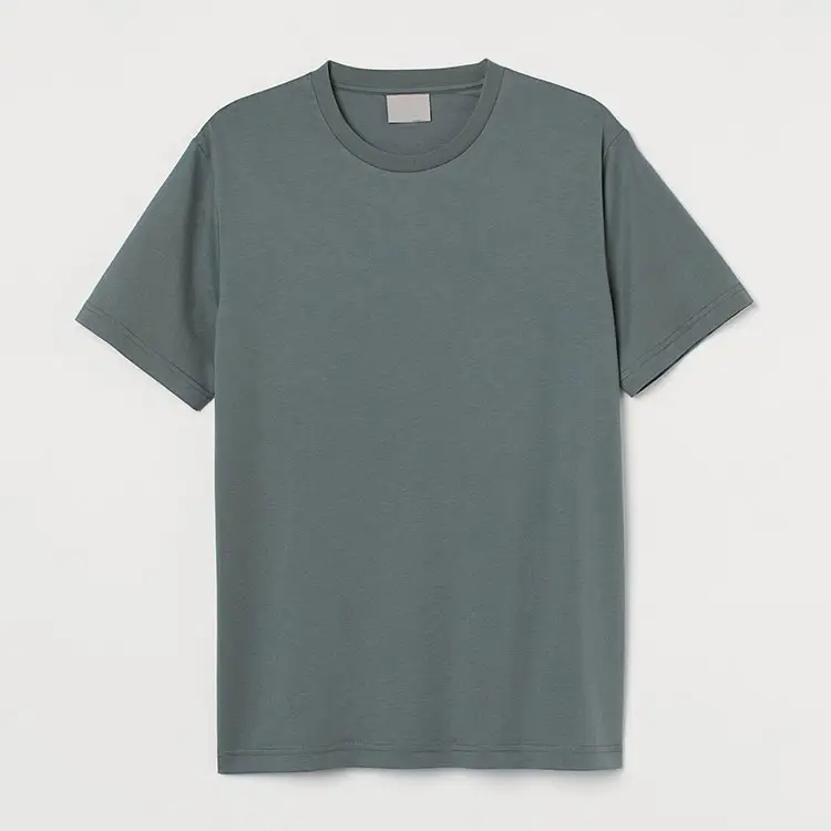 Custom Plain Crew Neck Short Sleeve Shirts Mens Pima Cotton T Shirt