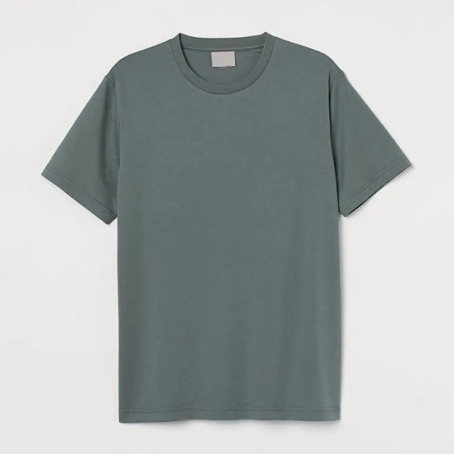 Custom Plain Crew Neck Short Sleeve Shirts Mens Pima Cotton T Shirt