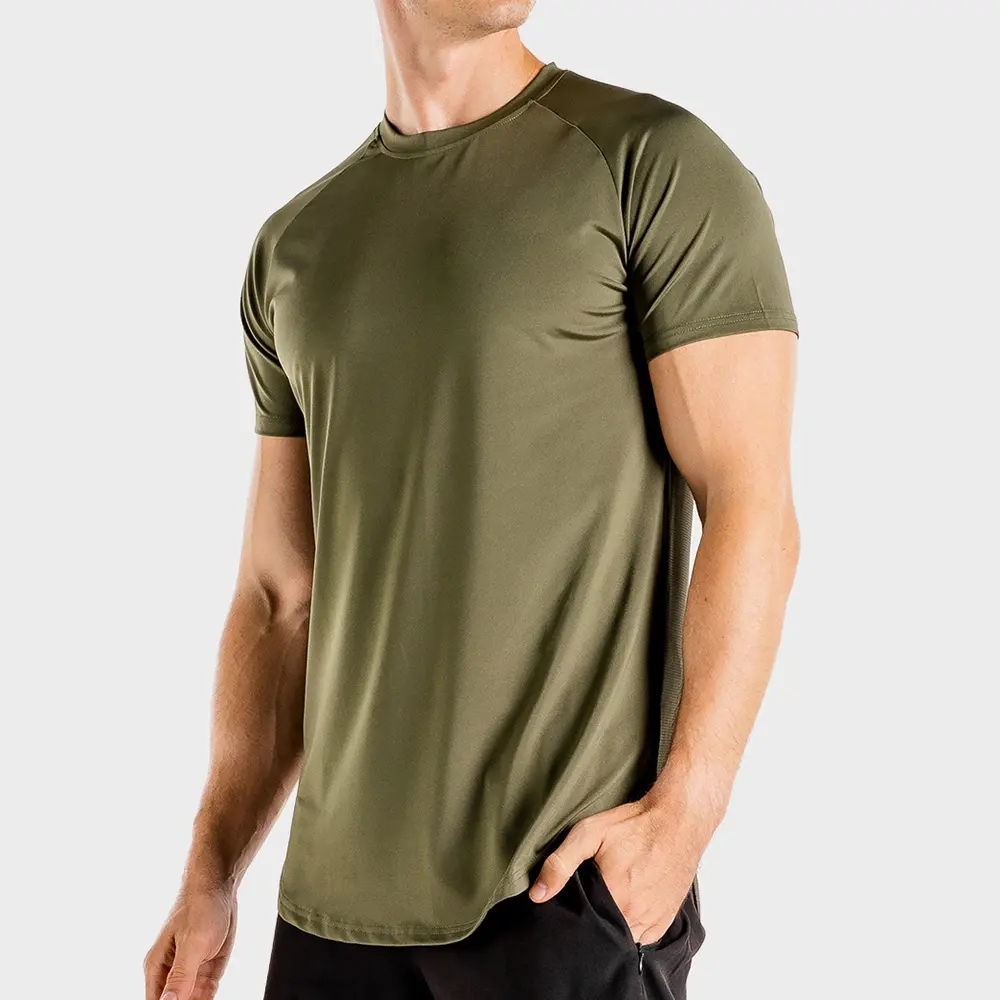 Odm Men's Printing Logo Designer Fitted T Shirt Round Neck Short Sleeve Boys Sports Fitness Running Gym Compressed T-shirt