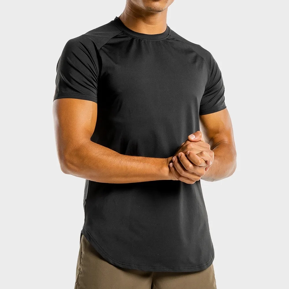 Odm Men's Printing Logo Designer Fitted T Shirt Round Neck Short Sleeve Boys Sports Fitness Running Gym Compressed T-shirt