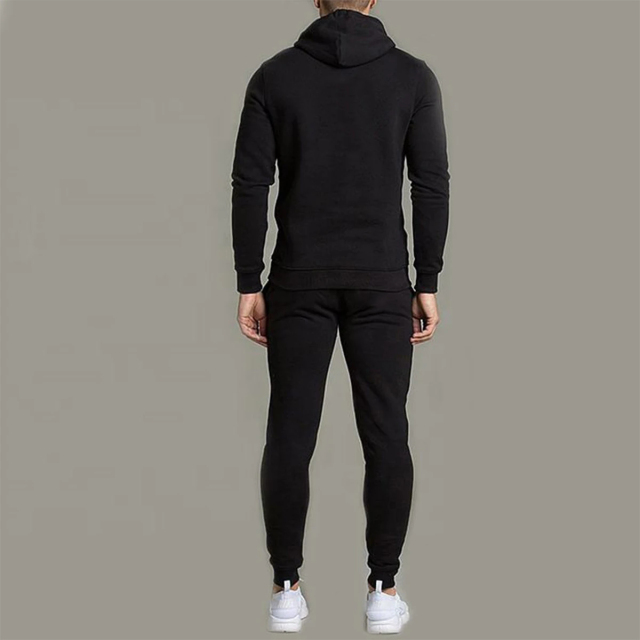 High Quality Custom Logo Jogger 2 Piece Cotton Fitness Clothing Tracksuits Jogging Sportsuit Men Hoodie With Sweatpants