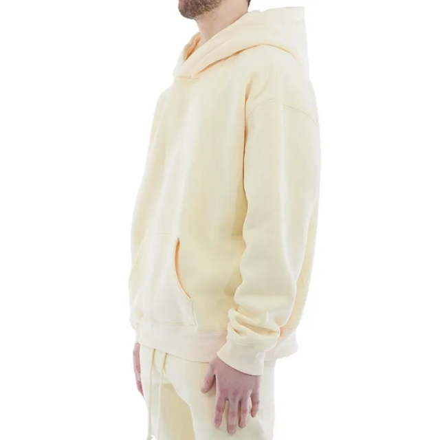 Custom Logo Embroidery Men Hoody Bale Heavy 500 Gsm Double Layer Organic Cotton Hoodie