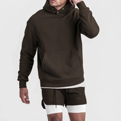 High Quality Custom Collar Buttons Pullover Hoodie Sweatshirts Wholesale Heavyweight Hoodie Plus Size Hoodie