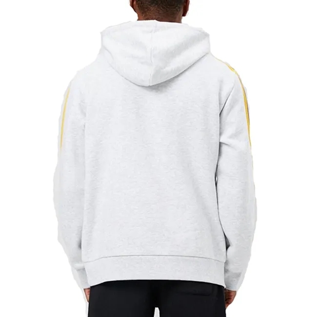 Wholesale Men Oversize Drop Shoulder Sleeve Hip Hop Street Stripe Hoodie