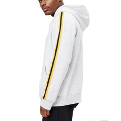 Wholesale Men Oversize Drop Shoulder Sleeve Hip Hop Street Stripe Hoodie