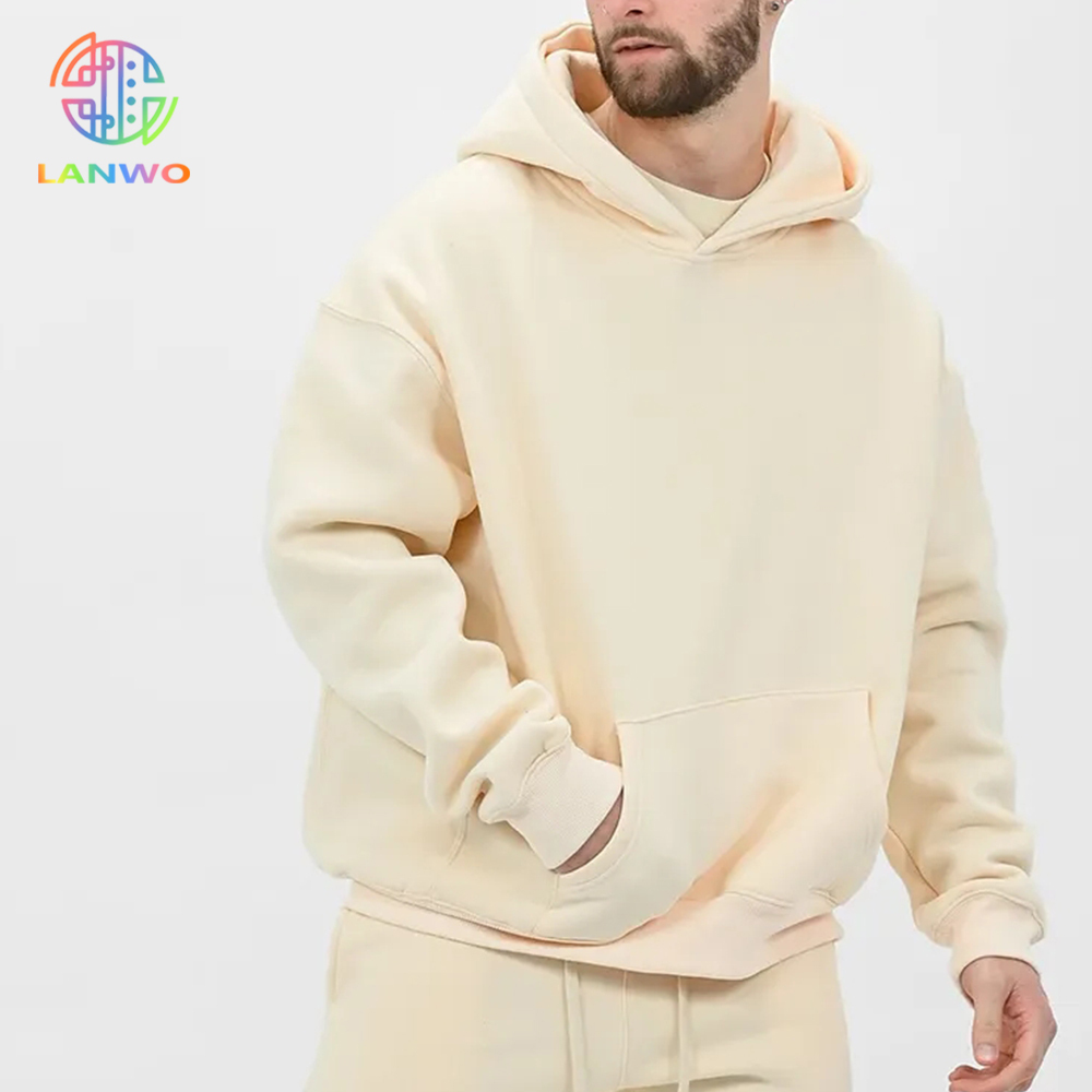 Custom Logo Embroidery Men Hoody Bale Heavy 500 Gsm Double Layer Organic Cotton Hoodie