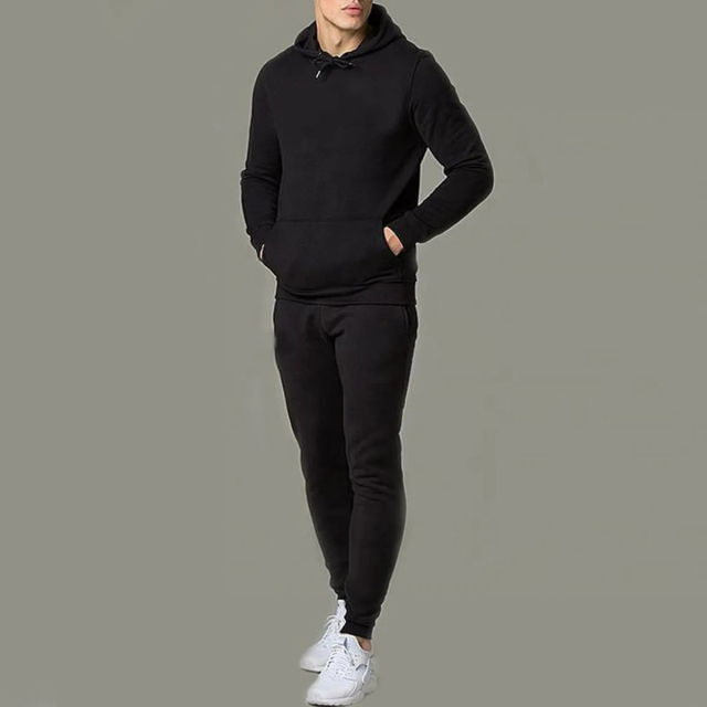 High Quality Custom Logo Jogger 2 Piece Cotton Fitness Clothing Tracksuits Jogging Sportsuit Men Hoodie With Sweatpants