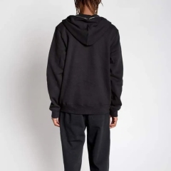 Custom Logo Oem New Design 100% Cotton Pullover Solid Full Zip Up Hoodie