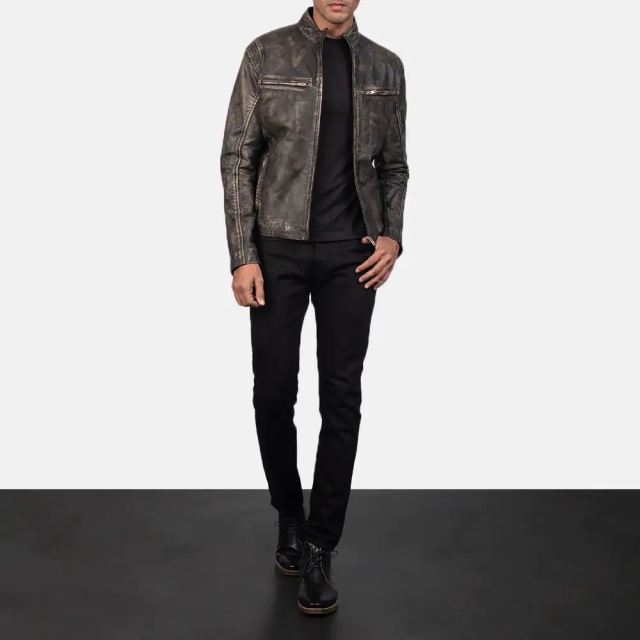 Men's Leather Jackets Genuine Men Black Leather Jacket/men Leather Jackets/pakistan Leather Jackets For Men