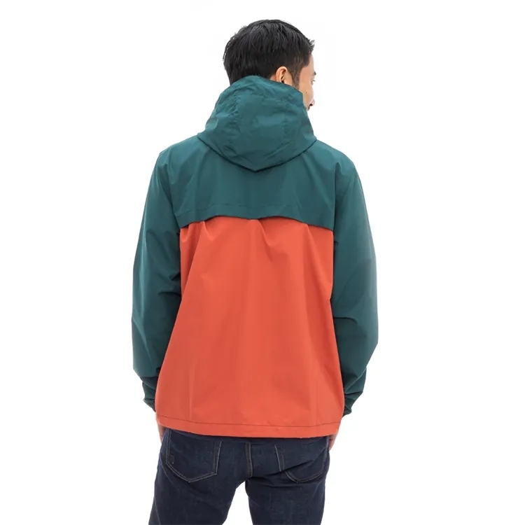 Oem Fashion New Waterproof Tactical Skin Jacket Men Raincoat Thin Coat Patchwork Windbreaker Jacket