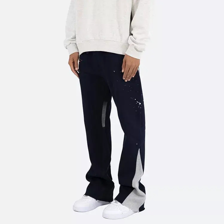 Custom Cargo Pant Hip Hop Flare Cargo Trousers 100% Cotton Loose Men's Sweatpants Cargo Sweat Pants For Men