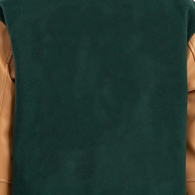 Custom Leather Sleeve Chenille Embroidery Patches Winter College Vintage Letterman Baseball Flight Bomber Varsity Jacket For Men