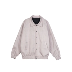 Custom Street Style Oversized Fashion Men's Jacket Foam Suede Heavy Zip Windbreaker Hoodie