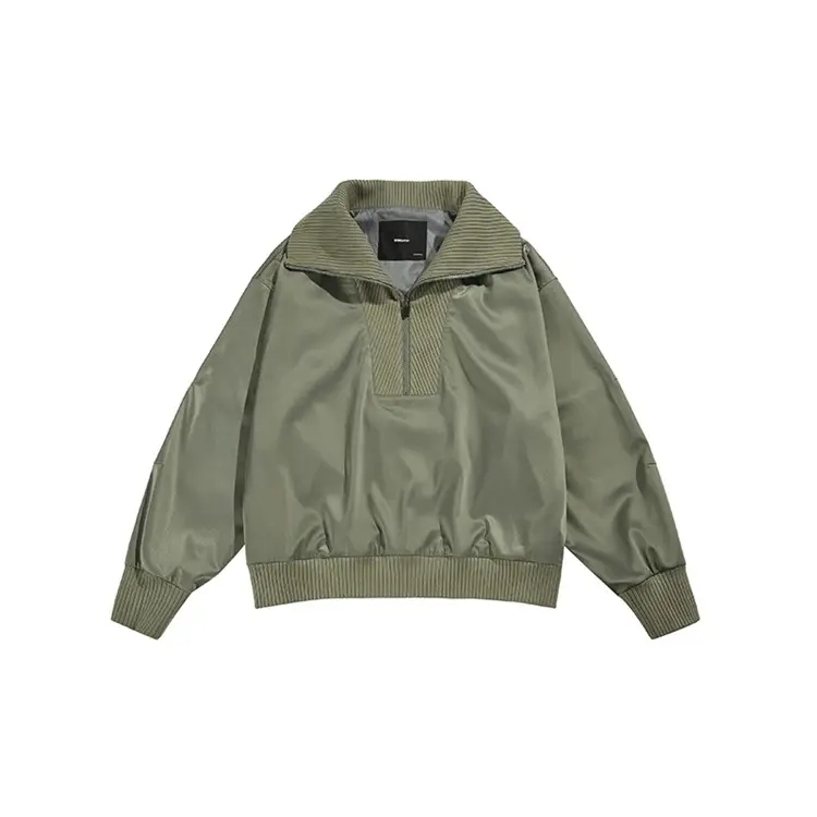 Custom Design Oem Luxury Wool Velour Suede Faux Fur Artcic Spring Winter Outdoor Casual Men's Long Jackets & Coats