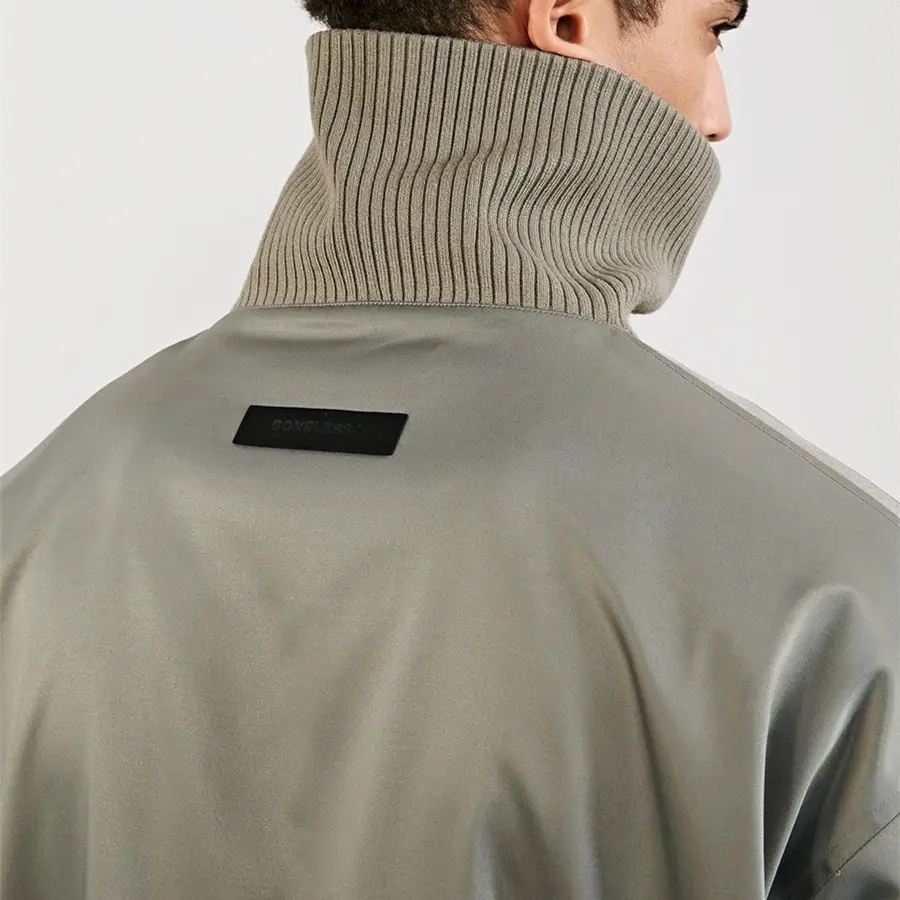 Custom Design Oem Luxury Wool Velour Suede Faux Fur Artcic Spring Winter Outdoor Casual Men's Long Jackets & Coats