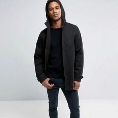 High Quality Cool Men Black Custom Own Logo Winter Men Jacket