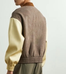 Mens Custom Wholesale High Quality Varsity Blank Letterman Jackets Vintage Blank Baseball Varsity Jacket