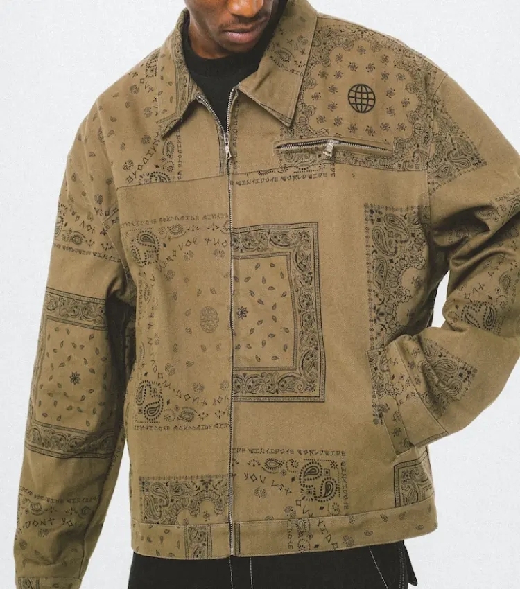 2023chinese Factory Oem Hot Fashion Solid Color Oem Custom Logo Mens Relaxed Fit Twill Cotton Work Jacket Men