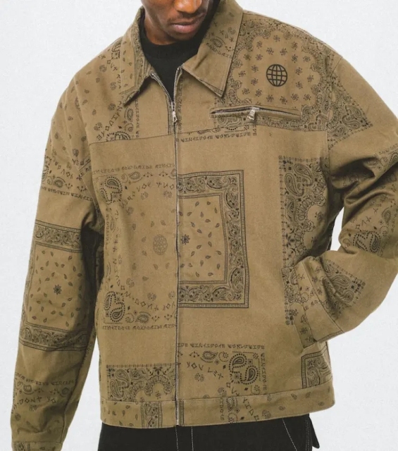 2023chinese Factory Oem Hot Fashion Solid Color Oem Custom Logo Mens Relaxed Fit Twill Cotton Work Jacket Men