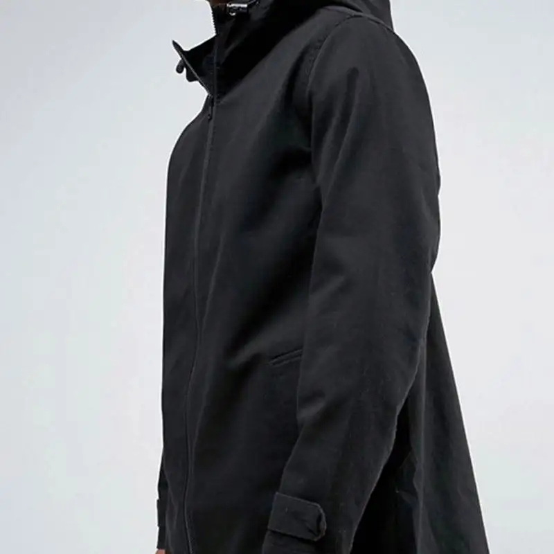 High Quality Cool Men Black Custom Own Logo Winter Men Jacket