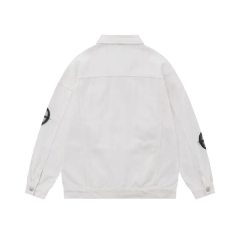 Wholesale Custom Logo Print New Design Hot Selling Denim Vintage Heavyweight Cargo Causal Men's Jacket