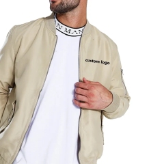 Oem Factory Custom Logo Utility Jackets For Men Zip Up Polyester Streetwear Plus Size Men's Jacket For High Quality