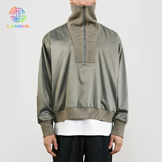 Custom Design Oem Luxury Wool Velour Suede Faux Fur Artcic Spring Winter Outdoor Casual Men's Long Jackets & Coats