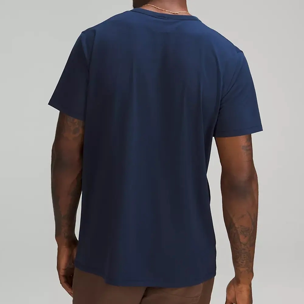 T- Shirt For Men Sports Quick Dry Breathable T Shirt Fitness 95% Cotton 5% Spandex Workout Gym Training Men T Shirt