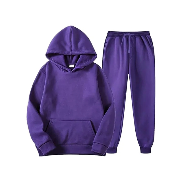 Unisex Jogger Sweatsuit Casual 2 Piece Workout Tracksuit Set Long Sleeve Pullover Hoodie Jogging Suit For Men And Women