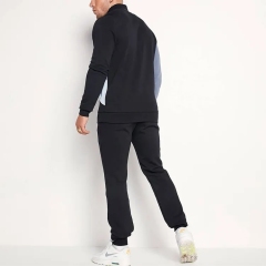 New Arrival Slim Fit 2 Pieces Men Sweatsuit Cotton Custom Design Color Blocks Tracksuits For Men Jogging