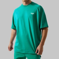 Plus Size Men's Oversize Heavy Organic Cotton T-shirt Custom Graphic Print Logo Oversized Blank Unisex T Shirt