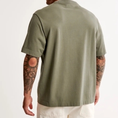 Custom Sports T Shirt For Men Cotton Polyester T-shirt Print Sleeve With Pocket Muscle Fitness Men's T-shirts