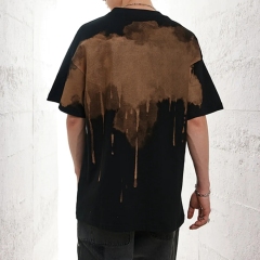 Men Wash Vintage Tshirt 100% Cotton Oversized T Shirt Custom Vintage Plus Size Men's Graphic T-shirt