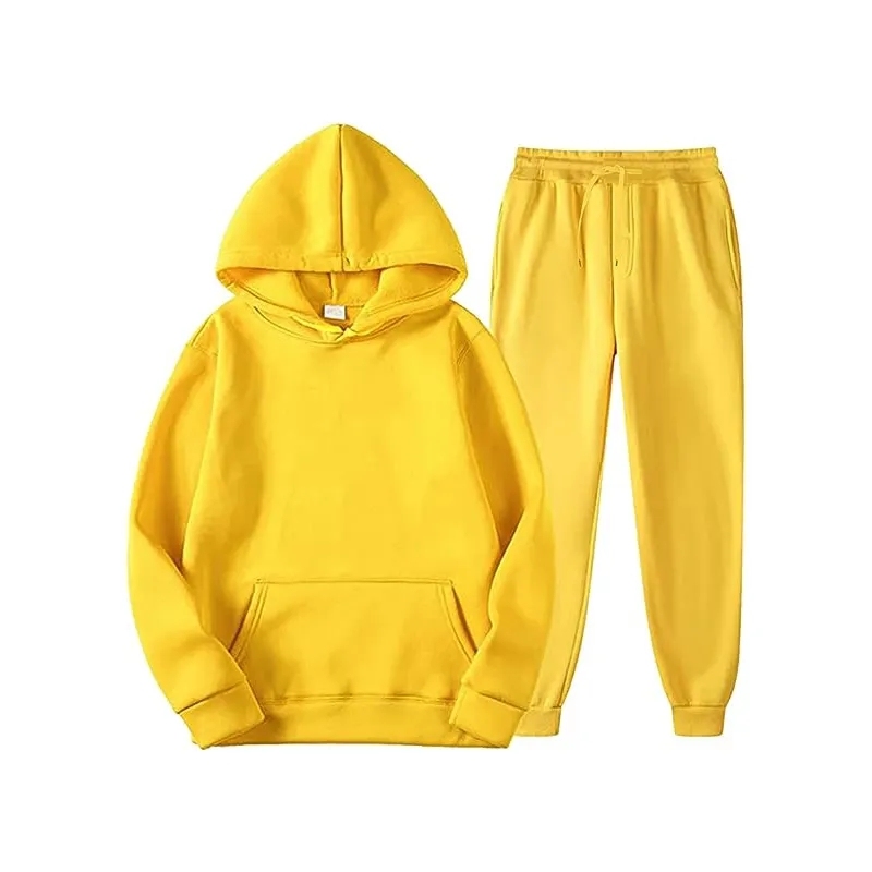 Unisex Jogger Sweatsuit Casual 2 Piece Workout Tracksuit Set Long Sleeve Pullover Hoodie Jogging Suit For Men And Women