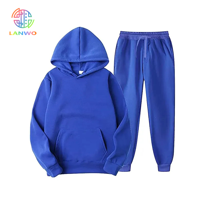 Unisex Jogger Sweatsuit Casual 2 Piece Workout Tracksuit Set Long Sleeve Pullover Hoodie Jogging Suit For Men And Women