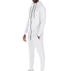 High Quality Blank Sweat Suits Men Sweat With Pocket Tracksuits Set Blank Jogging Suits Men Sweatsuit