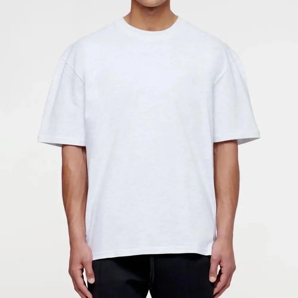 100% Cotton Running T-shirt 280gsm Heavyweight Oversized Printed T Shirts Plus Size Men's Custom Graphic T Shirts