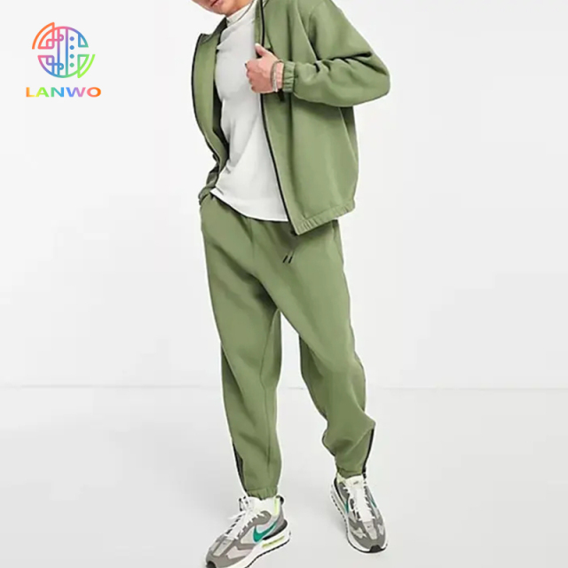 Manufactures Cotton Luxury Branded Sports Oversized Blank Tracksuits For Men