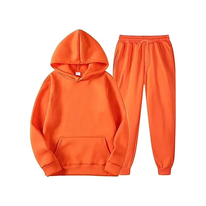 Unisex Jogger Sweatsuit Casual 2 Piece Workout Tracksuit Set Long Sleeve Pullover Hoodie Jogging Suit For Men And Women