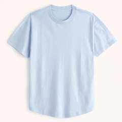 Round Neck Male Sports Bodybuilding Muscle Training Fitness Men's Fitted Tee Exercise Workout Gym T-shirts