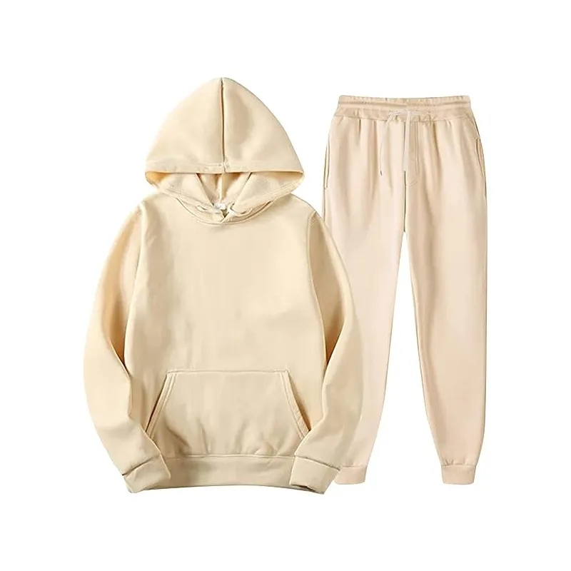 Unisex Jogger Sweatsuit Casual 2 Piece Workout Tracksuit Set Long Sleeve Pullover Hoodie Jogging Suit For Men And Women
