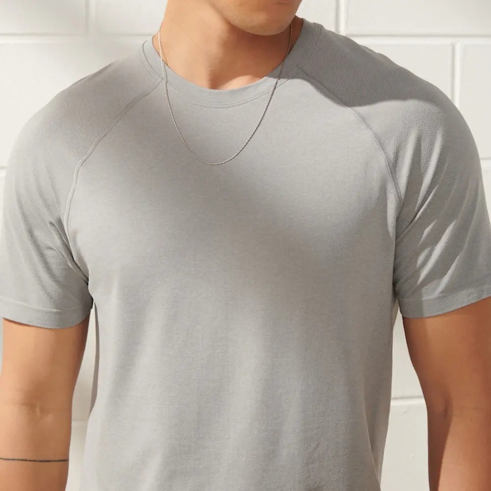 Custom Quick-drying T-shirt Men's Loose Breathable Sports Fitness Clothes Running Training Gym Mens T-shirt Fitness