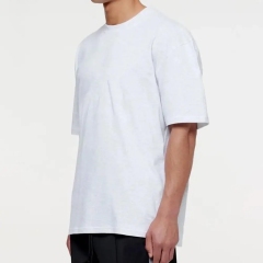 100% Cotton Running T-shirt 280gsm Heavyweight Oversized Printed T Shirts Plus Size Men's Custom Graphic T Shirts