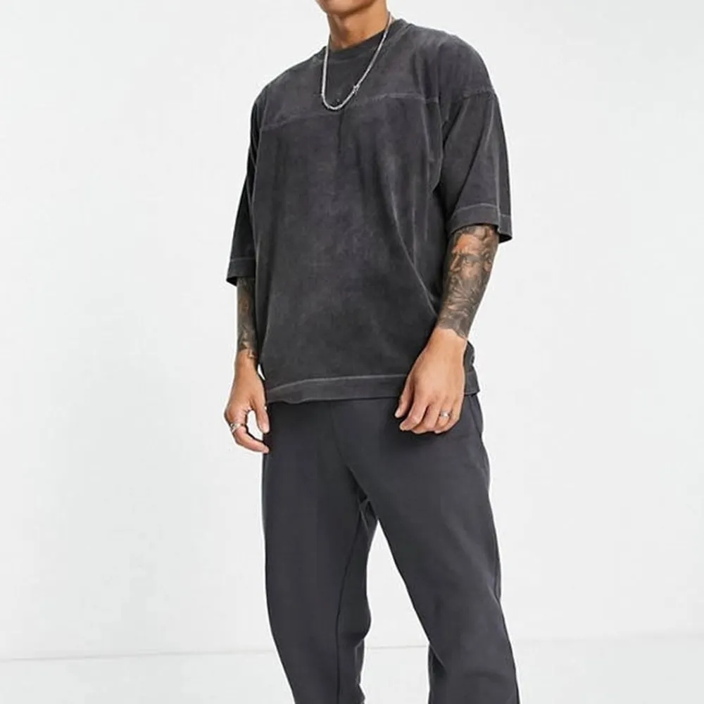 Men Wash Vintage Tshirt 100% Cotton Oversized T Shirt Custom Vintage Plus Size Men's Graphic T-shirt